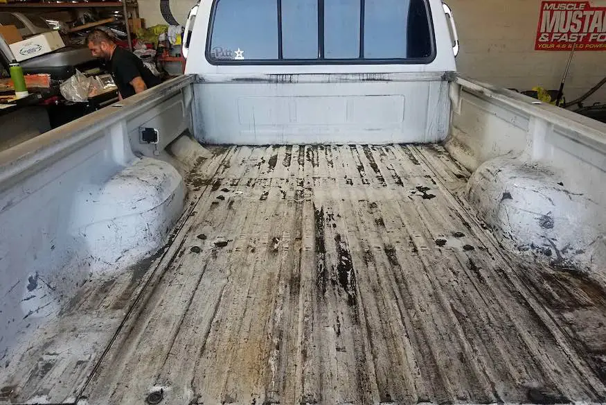 Oil Stains From Truck Bed Liner